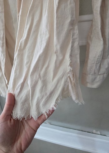 krem gömlek - Görsel 5