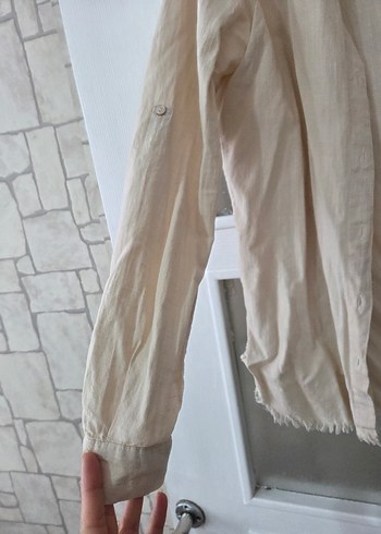 krem gömlek - Görsel 4