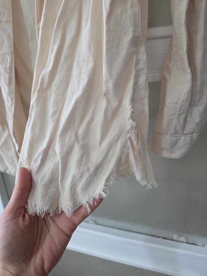 krem gömlek - Görsel 5