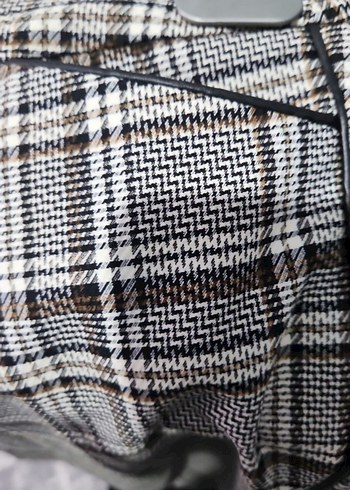 Ekose Kadın Kumaş Pantolon - Görsel 2