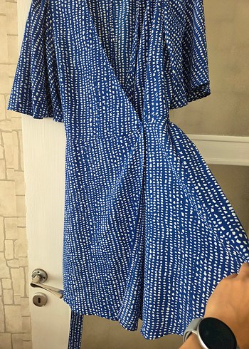 mango lacivert elbise - Görsel 5