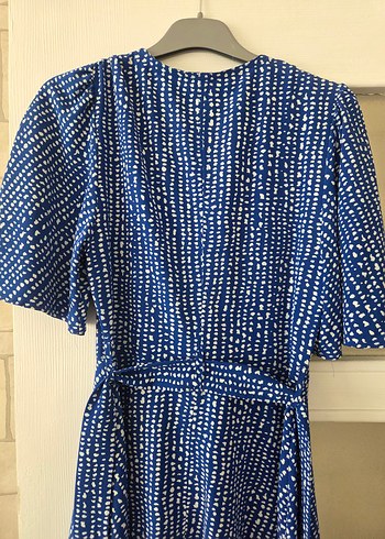 mango lacivert elbise - Görsel 9