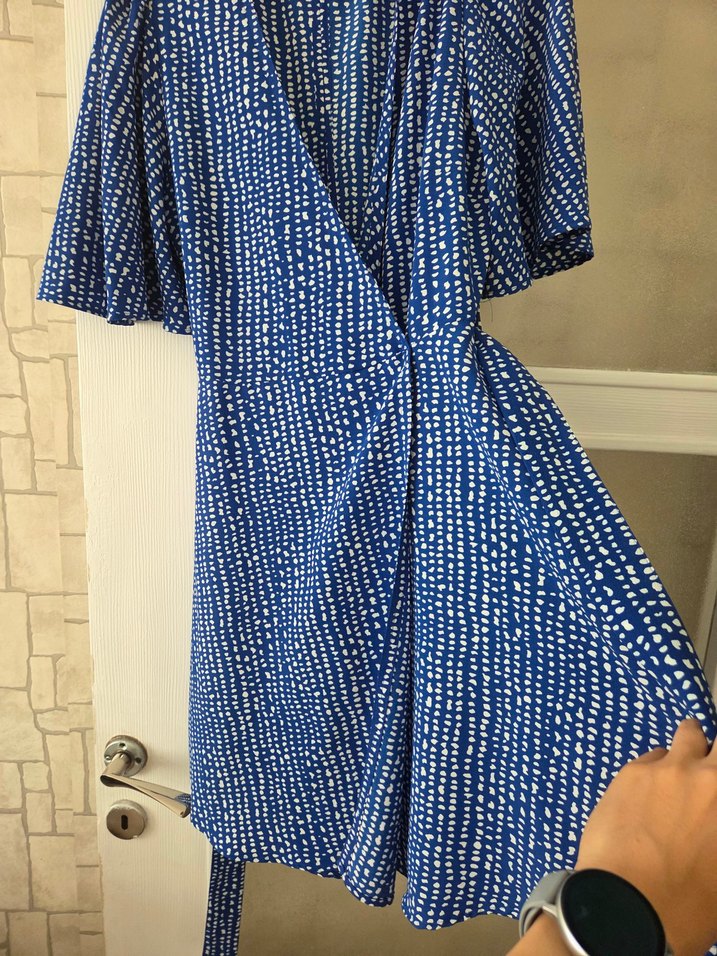 mango lacivert elbise - Görsel 5