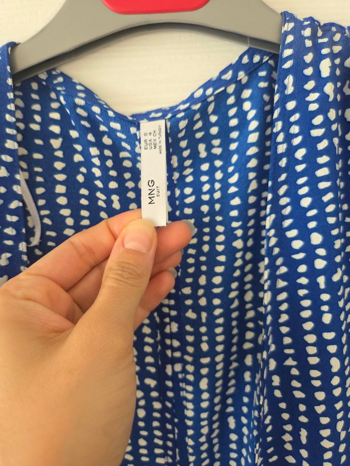 mango lacivert elbise - Görsel 2