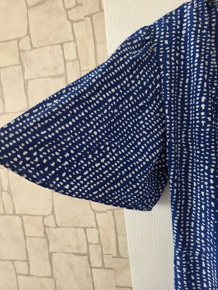 mango lacivert elbise - Görsel 3