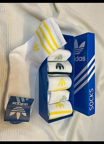 Adidas 6 li unisex tenis çorap 