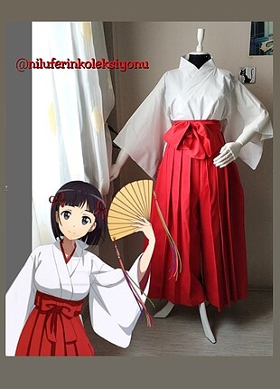 Anime Miko Hakama Kimono