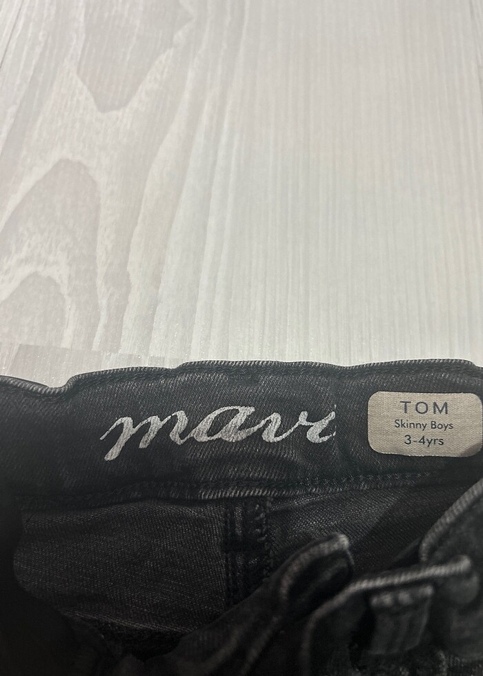 Mavi çocuk kot pantolon - Görsel 2