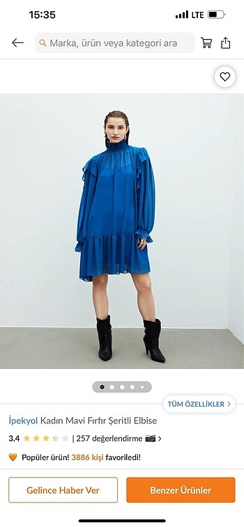 xs Beden mavi Renk İpekyol şifon elbise mavi fırfır şeritli elbise