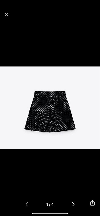 Zara mini etek şort
