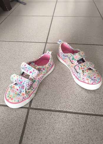 Kız Çocuk Renkli Bağcıksız Spor Ayakkabı - Görsel 4