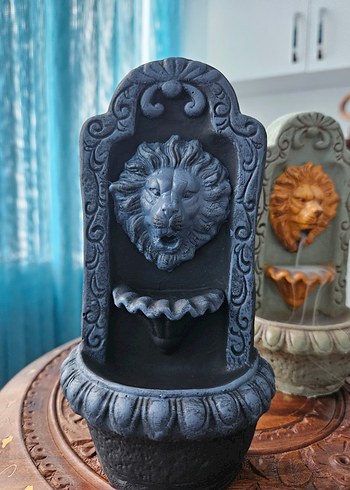 Geri akış tütsülük. Aslan Figürlü Dekoratif Su Şelalesi - Görsel 2