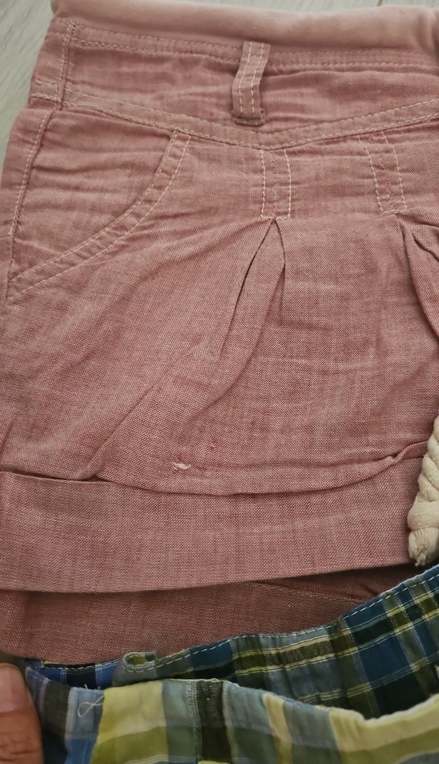 Kadın Pembe Düğmeli Mini Şort 2 adet - Görsel 4