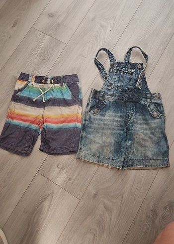 Çocuk Renkli Bağcıklı Batik Şort
