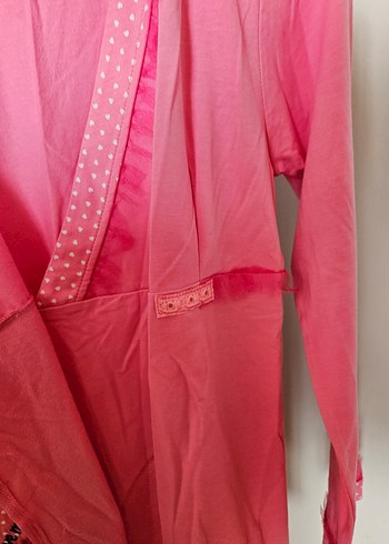 Diger Pembe V Yaka Lohusa Sabahlık ve tişört - Görsel 7