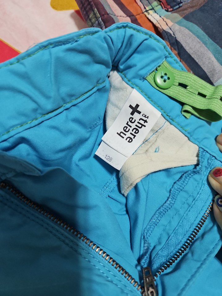 Erkek Çok Renkli fermuarlı Rahat Kesim Şort - Görsel 5