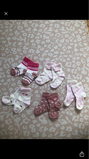 0-6 ay Çorap Set
