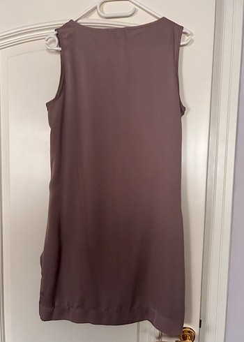 Mini Saten Fırfırlı Elbise - Görsel 4