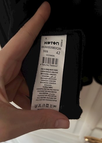 Nakışlı, Fırfırlı Siyah Bohem Bluz - Görsel 6