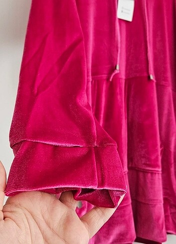 Kadife parlak tunik - Görsel 2