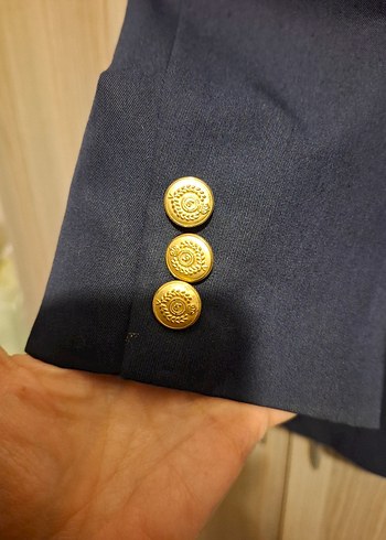 Liz sport Lacivert Kadın Ofis Ceket - Görsel 4