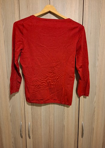 Ann Taylor kırmızı ipek bluz - Görsel 4