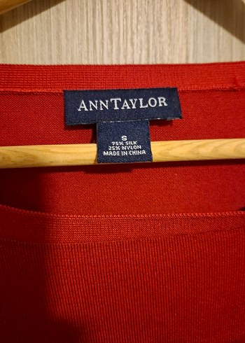 Ann Taylor kırmızı ipek bluz - Görsel 2