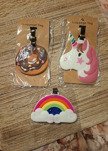 Renkli Gökkuşağı Desenli Elastik Bagaj etiketi - Görsel 2