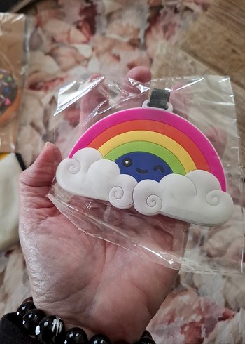 Renkli Gökkuşağı Desenli Elastik Bagaj etiketi - Görsel 3