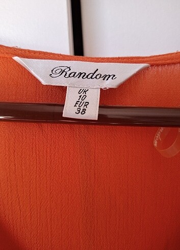 38 Beden turuncu Renk Random çok temiz elbise