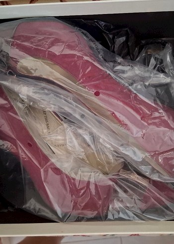 Anne Klein flex bordo şık ayakkabı 8M - Görsel 10