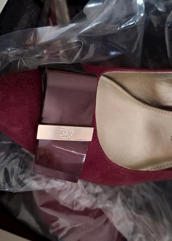 Anne Klein flex bordo şık ayakkabı 8M - Görsel 6