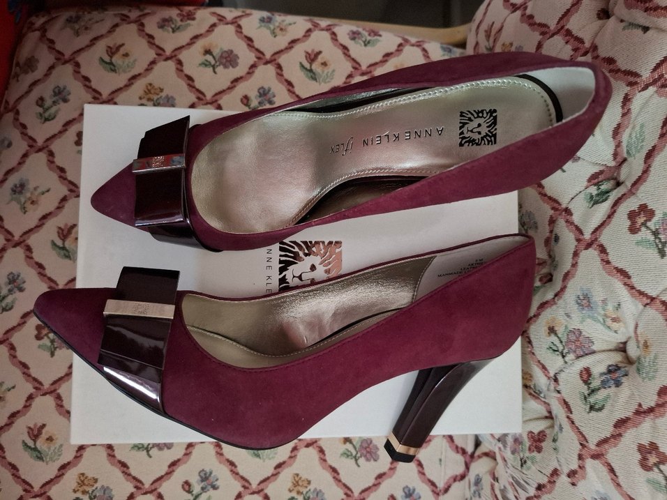 Anne Klein flex bordo şık ayakkabı  8M - Görsel 2