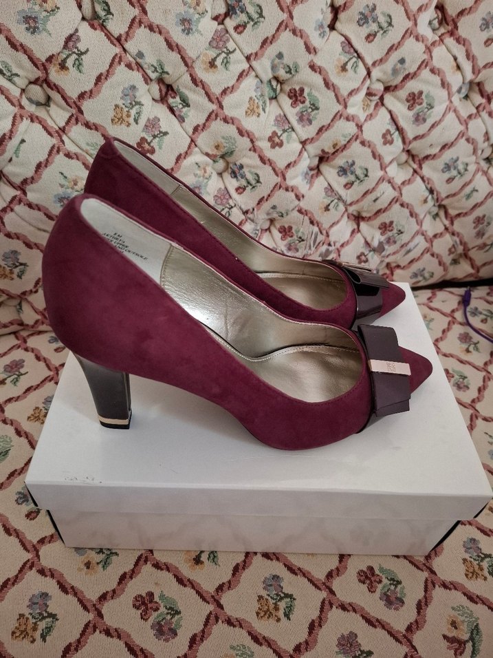 Anne Klein flex bordo şık ayakkabı  8M - Görsel 4