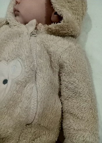 Kürklü Kapüşonlu Bebek Tulumu - Görsel 3