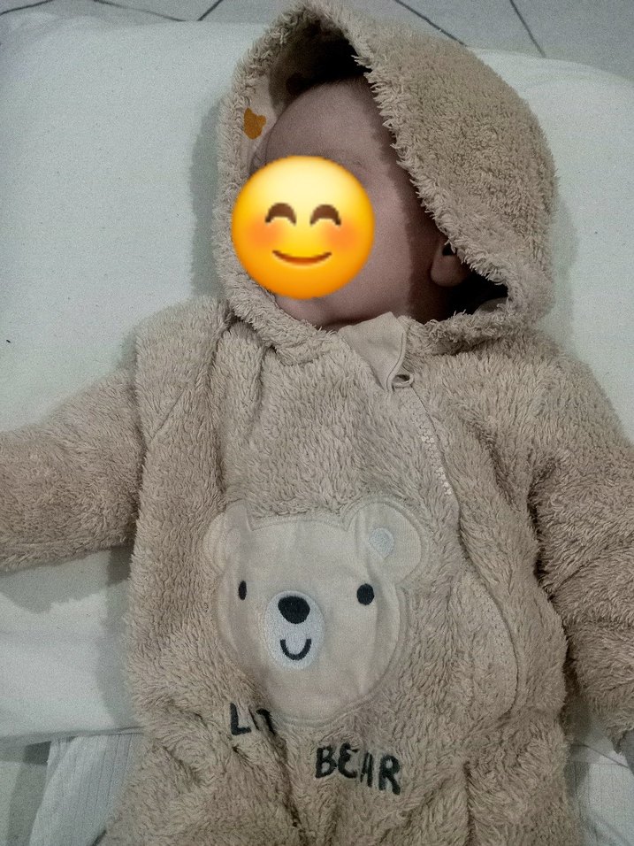 Kürklü Kapüşonlu Bebek Tulumu - Görsel 2