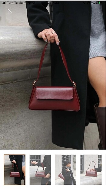 bordo baget çanta