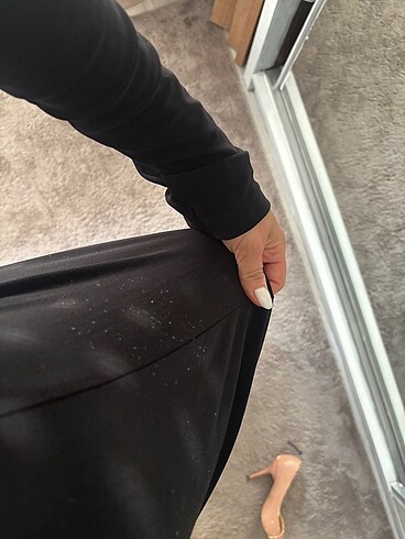 Likralı uzun elbise - Görsel 5