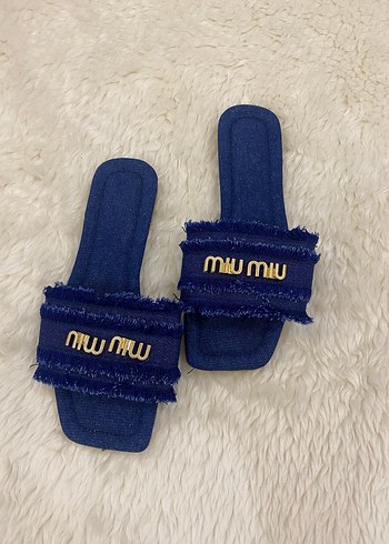 Miu Miu Kadın Kot Terlikler