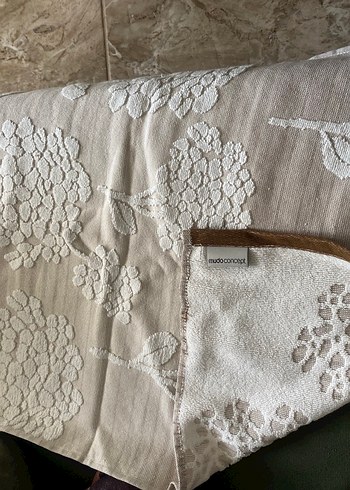 Kadın Dantel Detaylı Bej Bohem Havlu - Görsel 2