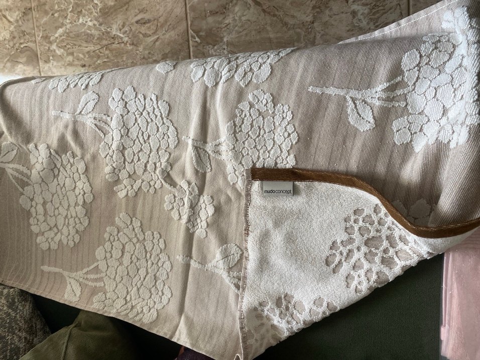 Kadın Dantel Detaylı Bej Bohem Havlu - Görsel 2