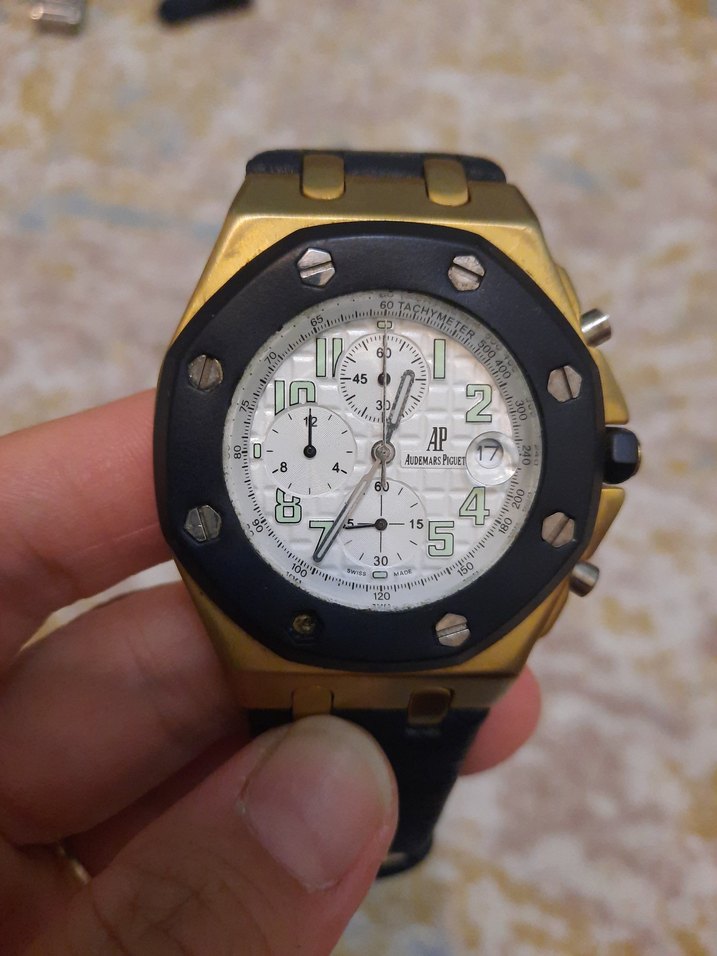 Klasik Erkek Saat, Beyaz Kadran, Siyah Çerçeve - Görsel 2