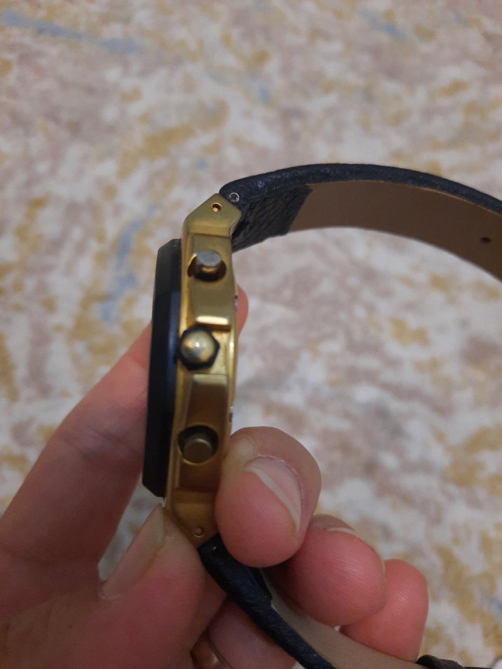 Klasik Erkek Saat, Beyaz Kadran, Siyah Çerçeve - Görsel 5