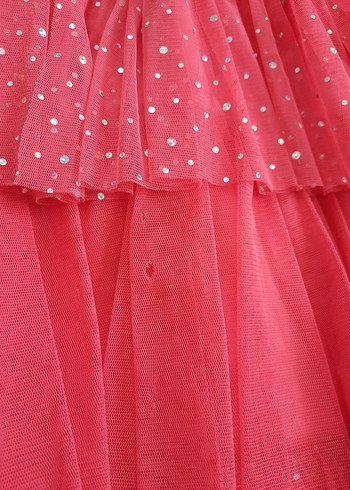 Kat Kat Fırfırlı Kız Çocuk Elbise - Görsel 6