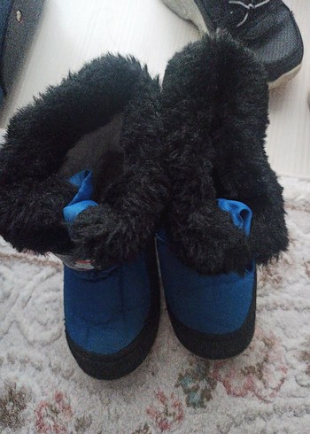 Erkek Çocuk Mavi Kürklü Bot - Görsel 2