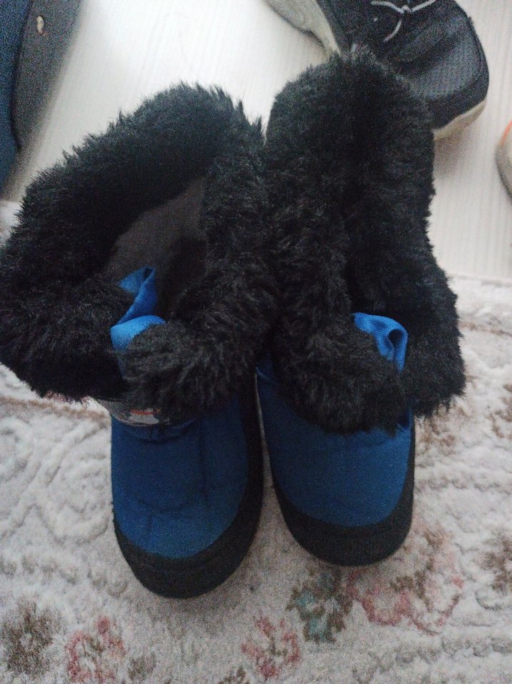 Erkek Çocuk Mavi Kürklü Bot - Görsel 2