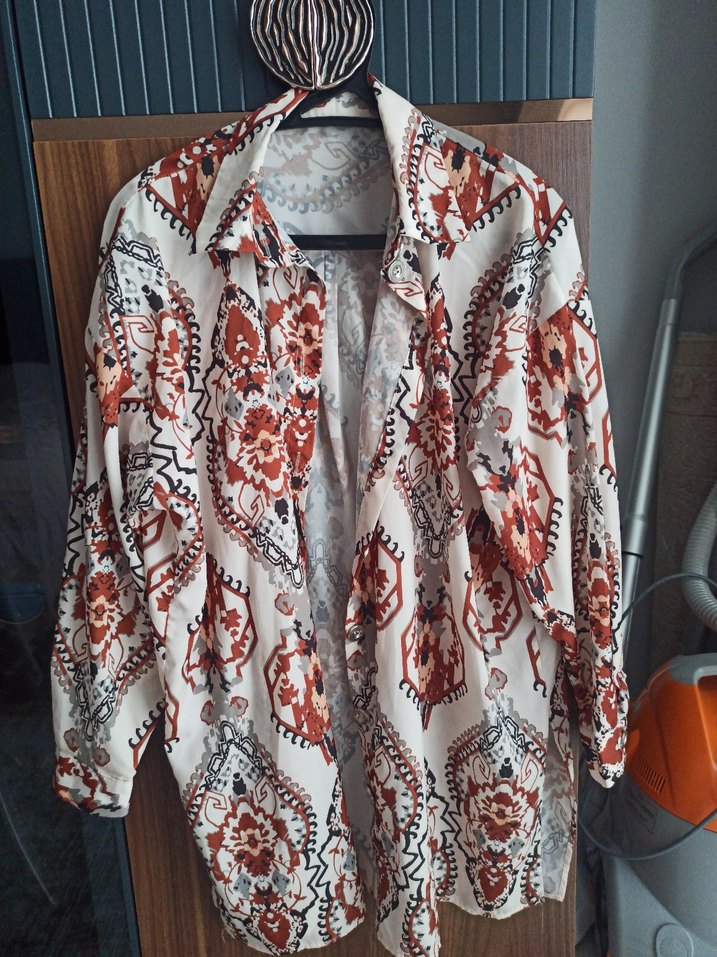 Bohem Uzun Kollu Gömlek - Görsel 5