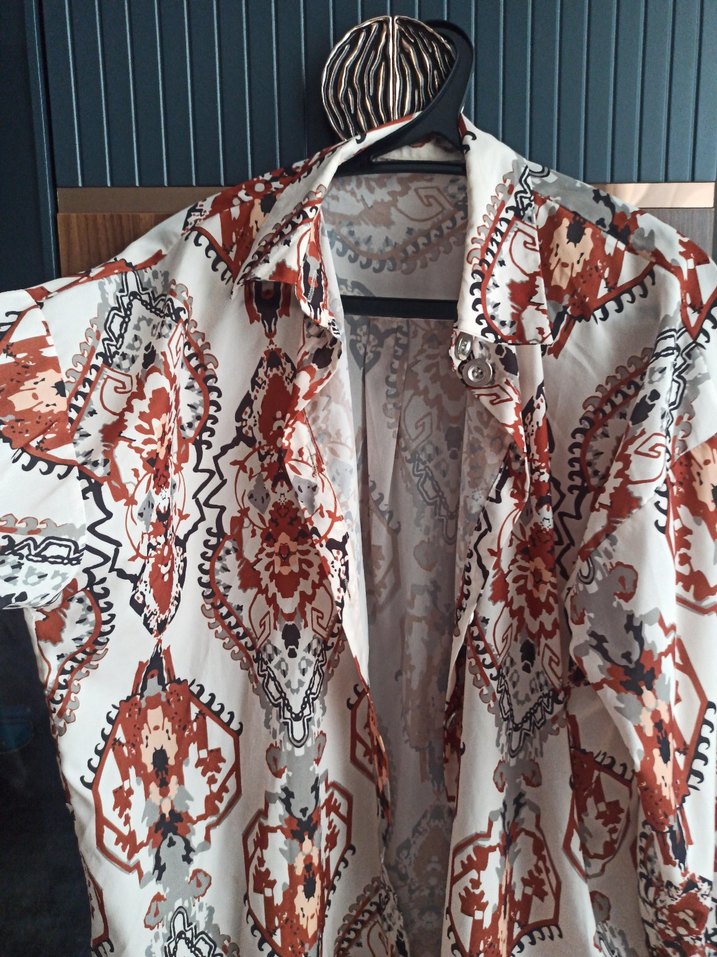 Bohem Uzun Kollu Gömlek - Görsel 4