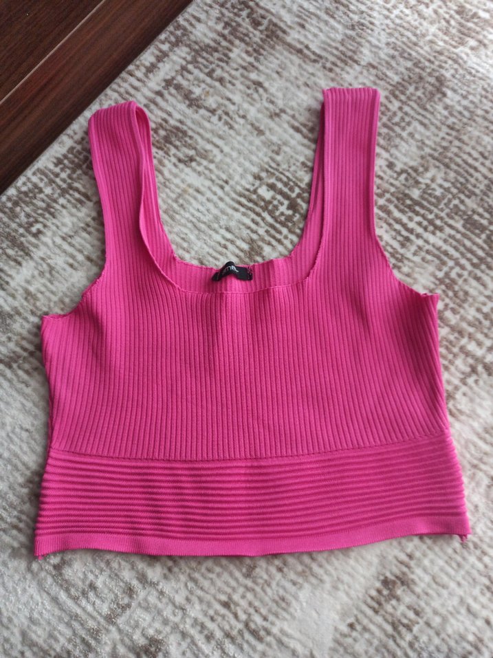 Pembe Kadın Pilili Atlet - Görsel 3