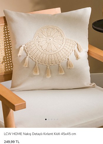 5 adet kırlent Renkli Nakışlı Beyaz Dekoratif Yastık - Görsel 2